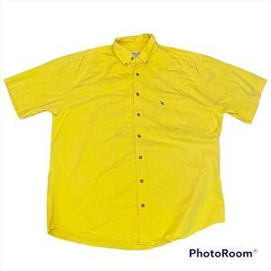 Eddie Bauer vintage yellow button down shirt